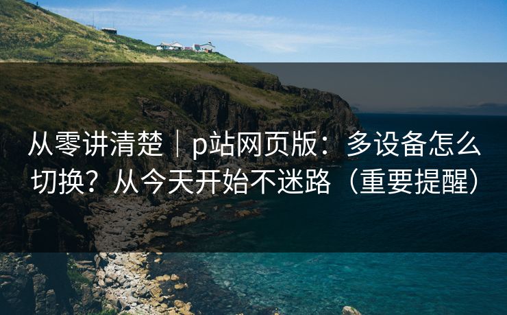 从零讲清楚｜p站网页版：多设备怎么切换？从今天开始不迷路（重要提醒）